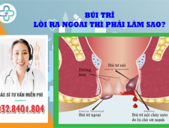 Búi trĩ lòi ra ngoài thì điều trị làm sao cho co lại nhanh